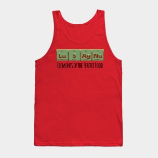 LaSAgNa Periodic Table of Elements the perfect food Tank Top